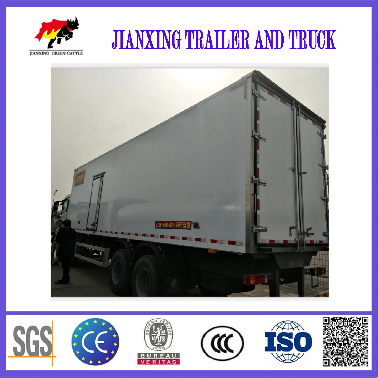 China Factory Diesel Engine Refrigerator Freezer Truck Refrigerated Truck