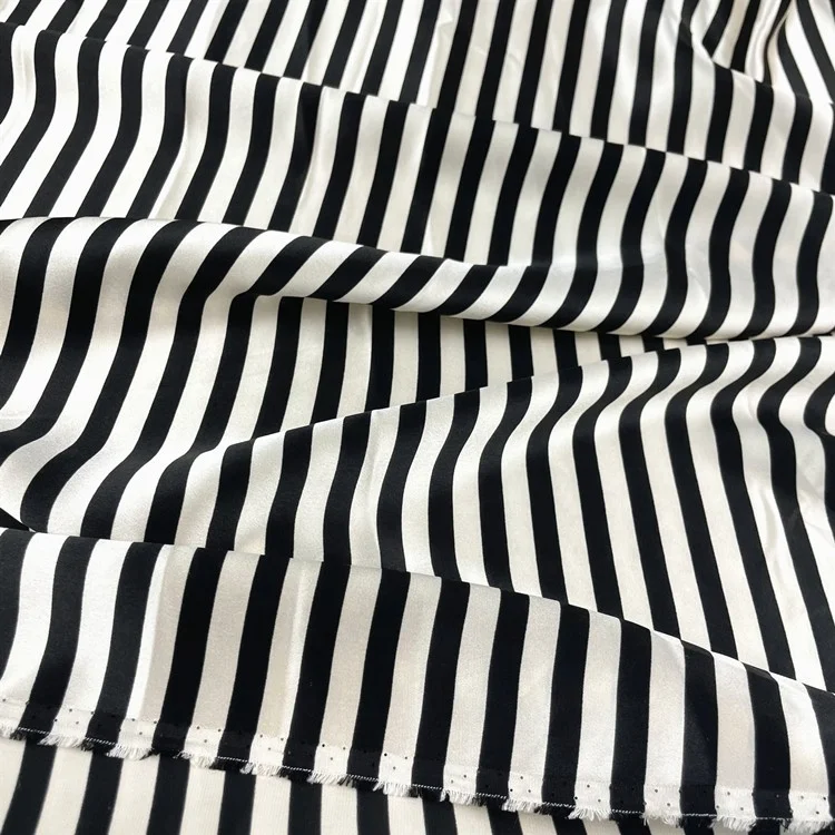 Custom design silk mulberry  fabric  silk screen printing  fabric 100% silk satin  charmeuse soie seda for dress