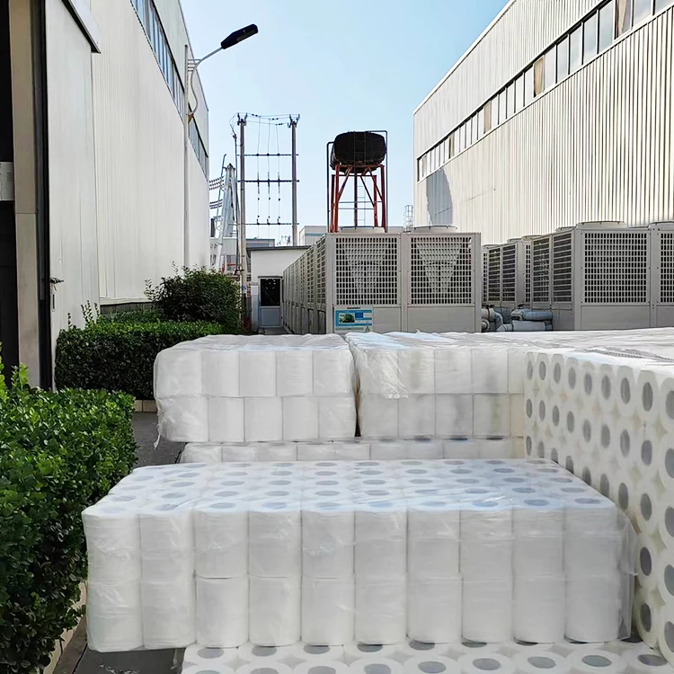 OEM Wholesale cheap price virgin wood pulp tissue 2 ply Eco friendly for hotel and household toilet paper tissue