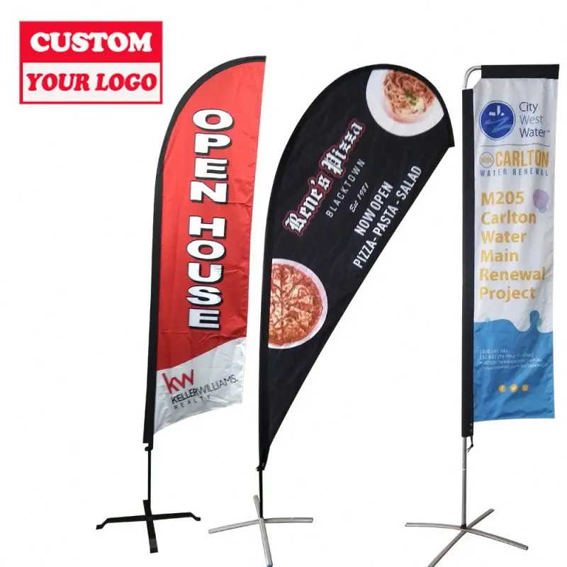 Personalized design BEACH Embroidered golf Pin nylon flag customize tall flag