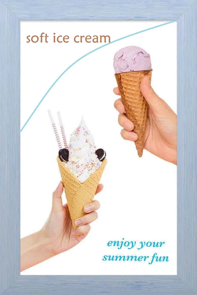 Automatic Hard Soft Making Maker Blender Cone Ice Cream Machine Fruit With Compressor