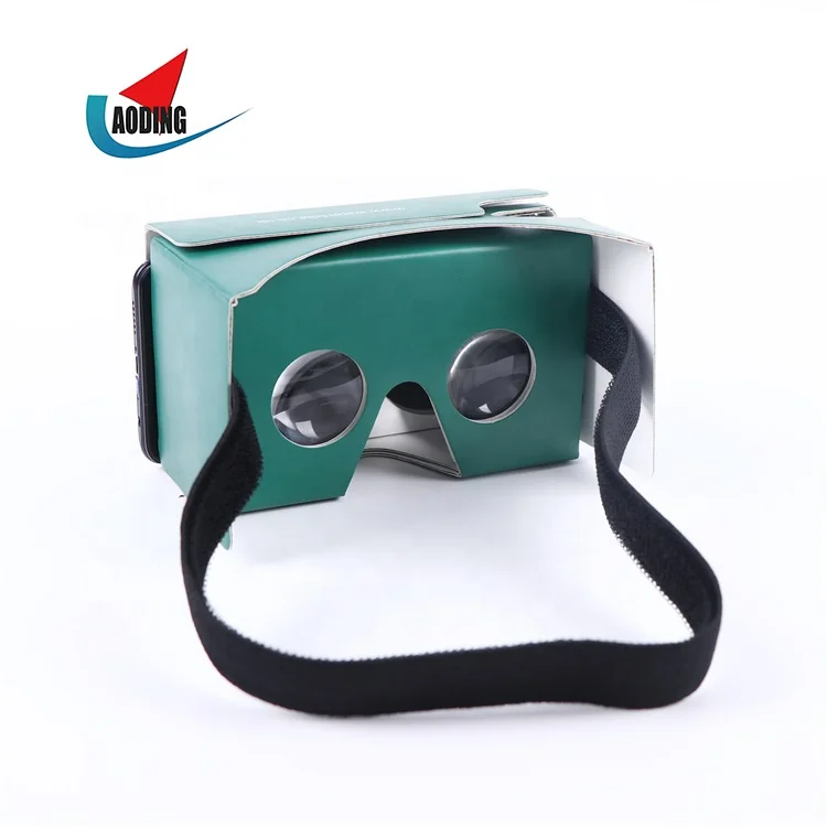 10% Discount off for Flat Google Cardboard Virtual Reality VR Carton Goggles 3D Glasses VR Headsets for Smart Phone