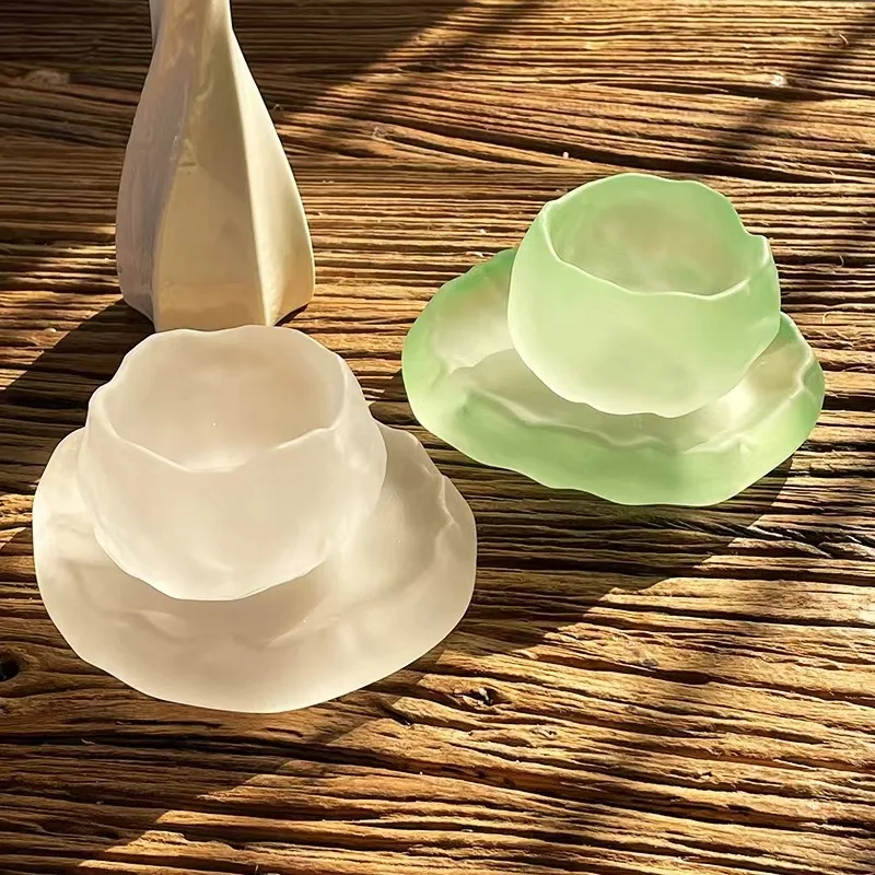 High appearance level God tea cup manual glass crystal glass sample tea cup gift Kung Fu tea set master cup