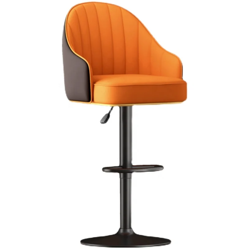 Better High Quality Salon Bar Chair Light Luxury Rotatable Lifting Backrest Armrest High Stool