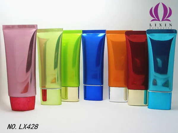 
150g 150ml electroplating flat tube glossy flat oval slimming cream body lotion cosmetic packaging tube 