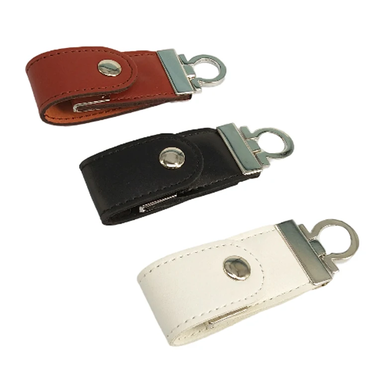 Leather USB Flash Drive 4GB 8GB 16GB 32GB USB 2.0 3.0 Memory Flash Stick Gifts Pendrive Custom Logo Printing cle usb