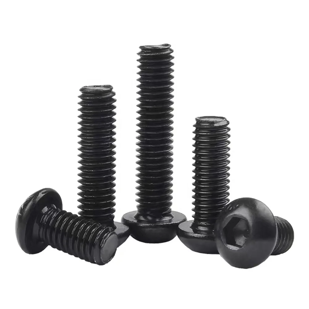 Socket Button Head Cap Screws Brass 12.9 Steel M2.5 M7 Hexagon Socket M5X12Mm M3 M8 2-56 X 1/8' 3Mm Button Head Screws