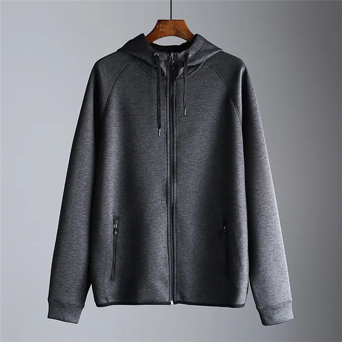 
2019 New Men Custom Casual Blank Bulk Zip Hoodies Plain Sports Wear Gym Zip Up Hoodies 