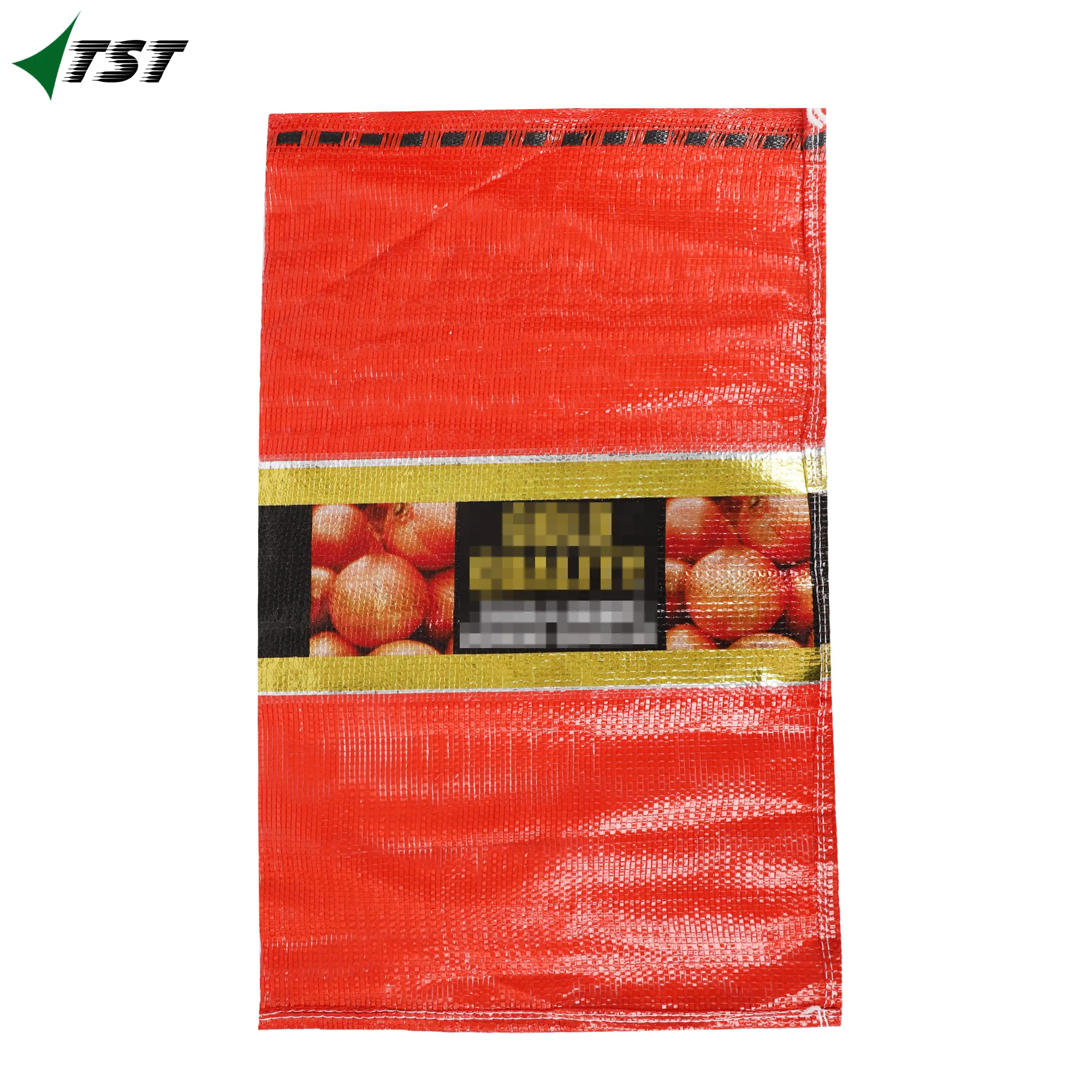 Wholesale drawstring customized printing logo wicket mesh bag 55x87cm for fruit and vegetables