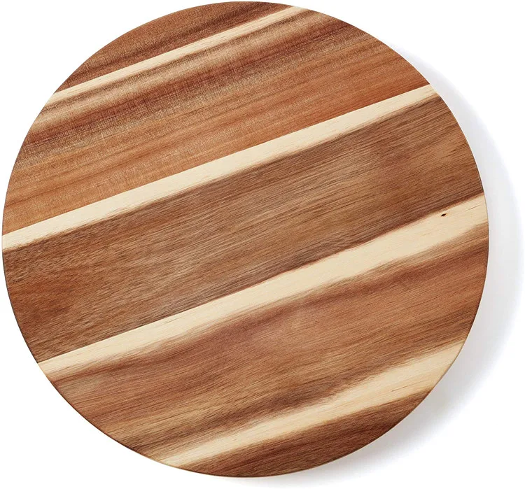 18 inch stylish  and functional Acacia Wood Lazy Susan Turntable