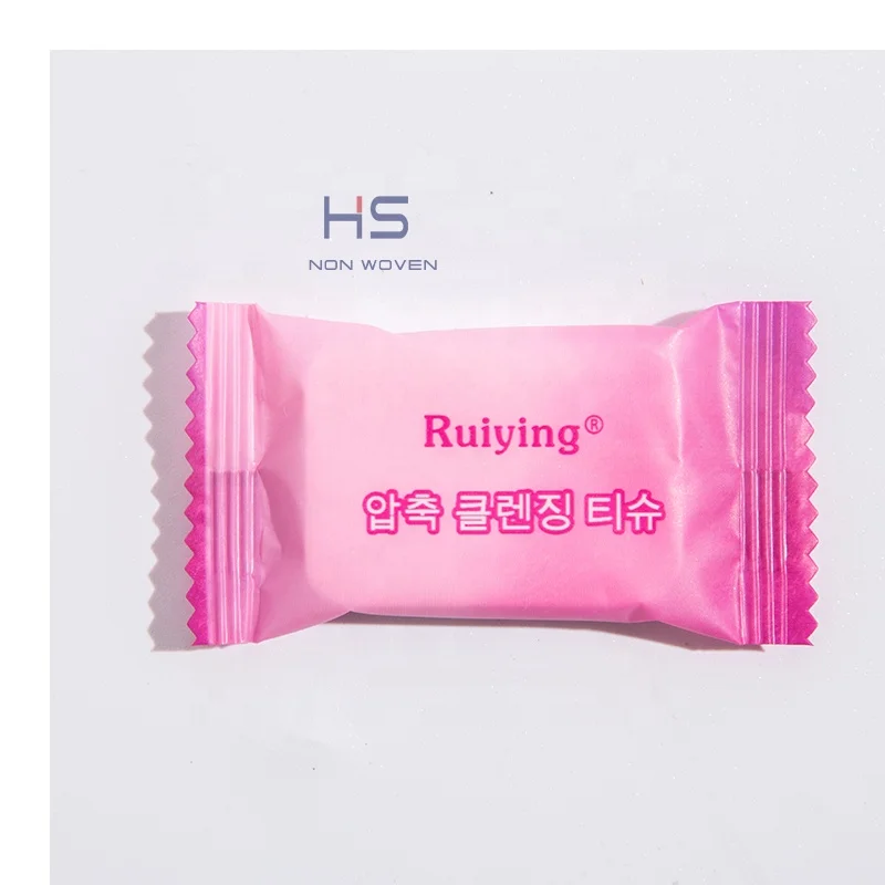 Oem Hot Sale Wholesale Price Disposable Cotton Compressed Portable Travel Face Tissue Cleaning Compressed Towel