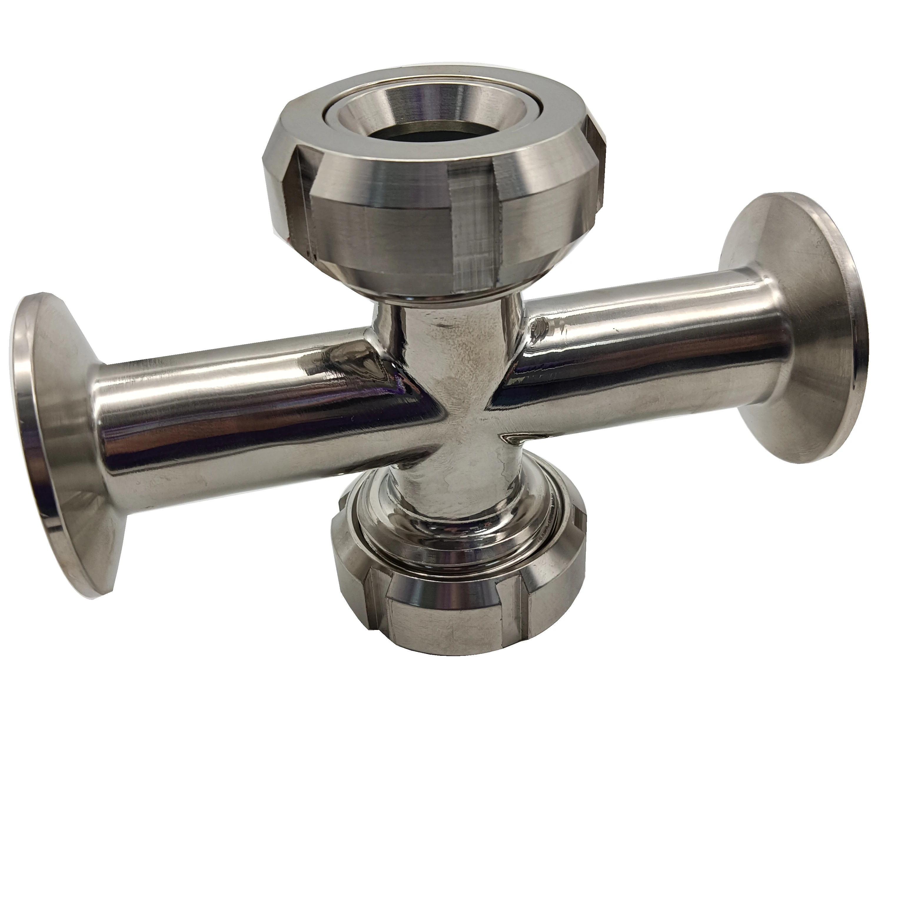 Sanitary Stainless Steel SS304 Tri-Clamp 1 inch Sight Glass 304 Cross Ferrule end Pipe Fittings Sight Glass