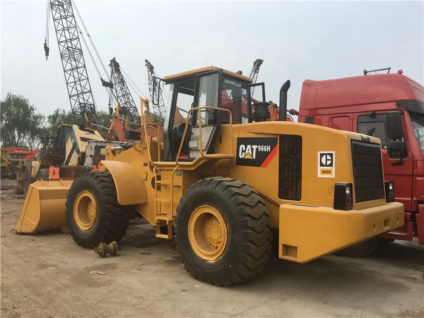 Used wheel loader CAT 966H frond payloader Caterpillar 966 tire