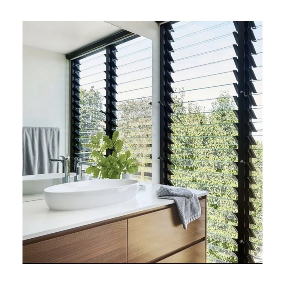 Modern fixed jalousie windows for bathroom glass in the philippines