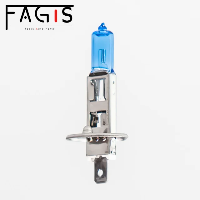 Супер белая синяя автомобильная лампа Fagis h1 12 в 100 Вт галогенная