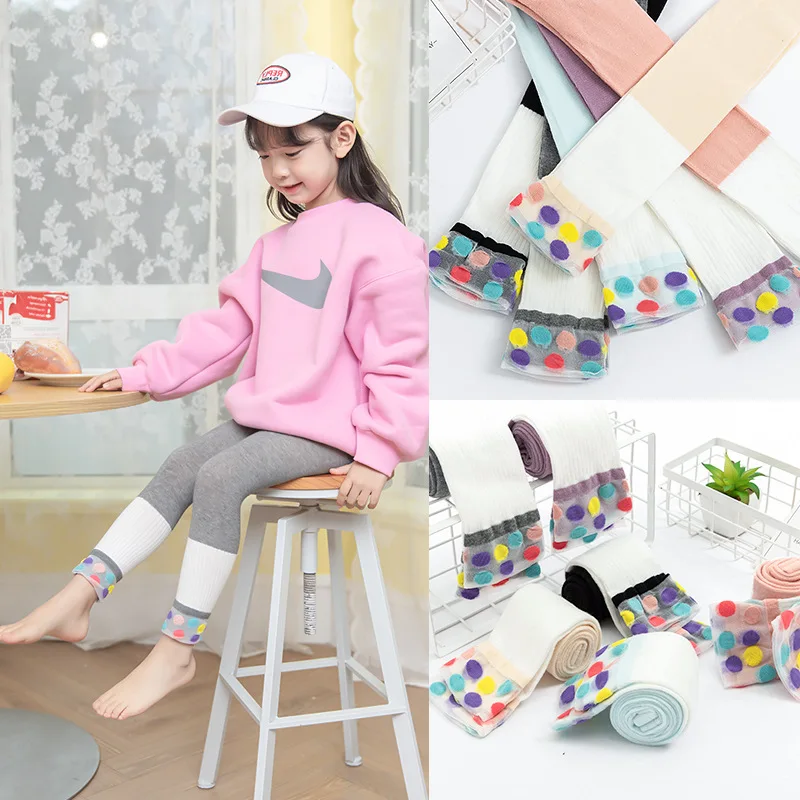 Colorful soft cotton comfortable children socks and child dance tights