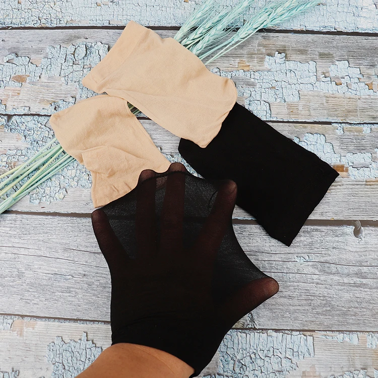 Wig Hair Net stretchy nylon stocking for women girls 2 colors flesh silk liner weaving wig net for women