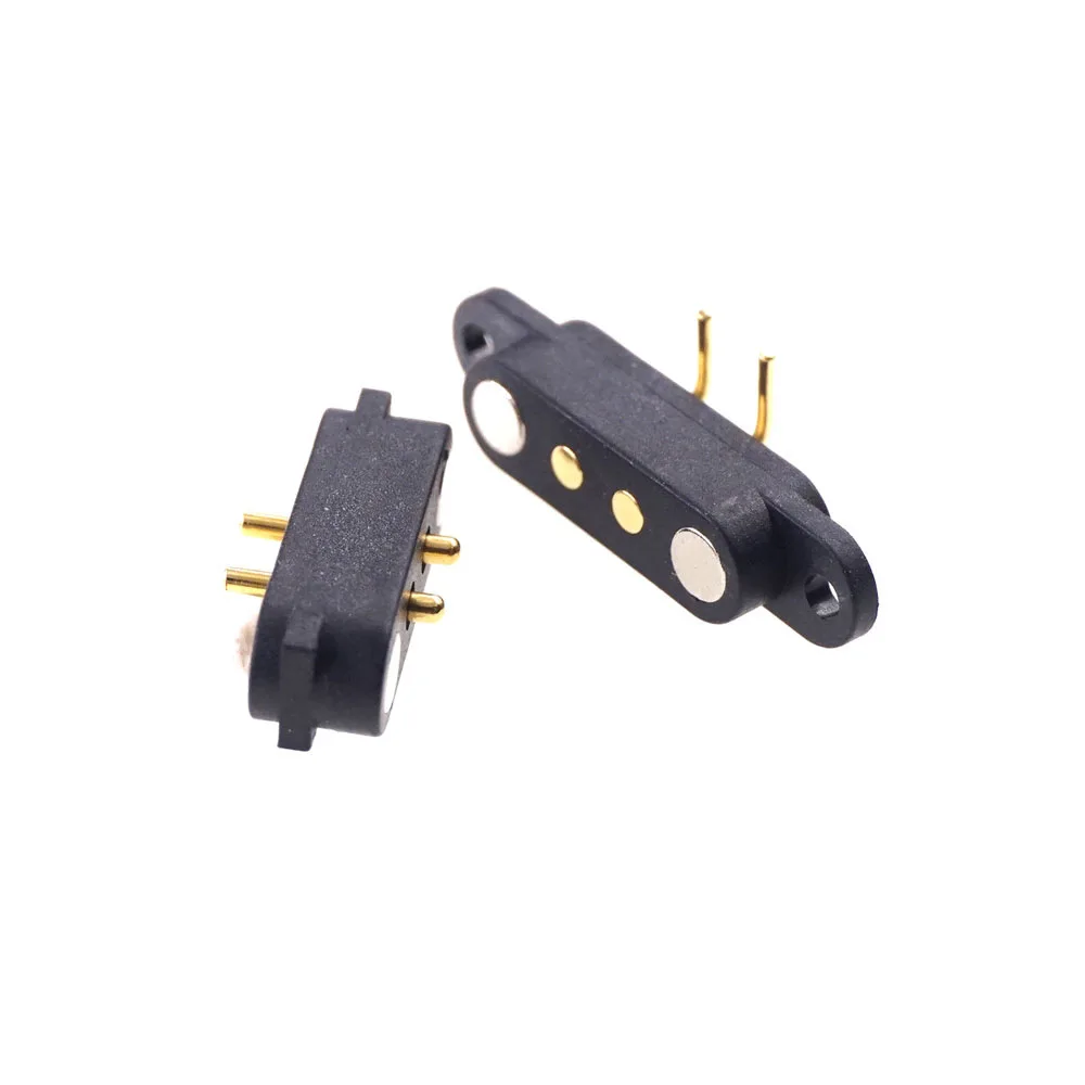 Высота ток 3A водонепроницаемый ПОГО-контактный разъем, 2,8 мм Pitch мужской женский пружинный контакт Пружинные контакты SMT/SMD магнитный разъем 2 Pin-код