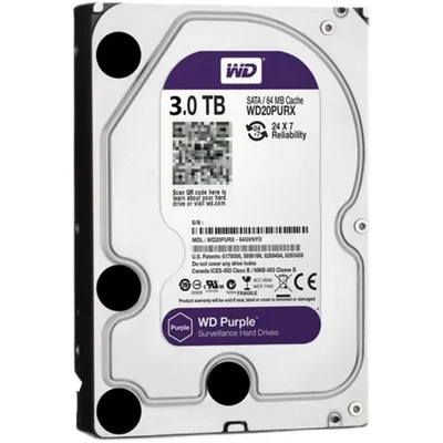 West Digital WD30PURX 3TB 7200RPM 3.5' SATA Hard Drive