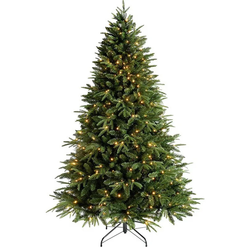 Factory Wholesale HIgh Quality 150cm 180cm 210cm 240cm Full PE decorative christmas trees