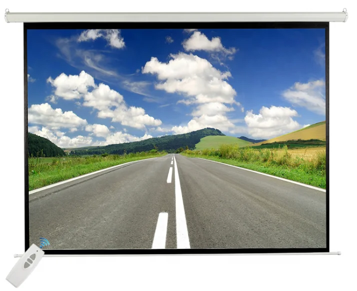 Моторизованный экран проектора Victory 240*240 с дистанционным управлением AOK