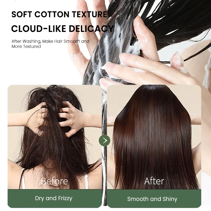 MULAN Organic Hair Care Treatment Hydrolyzed Keratin Revitalizing Cream Moisturizing Nourishing Conditioner