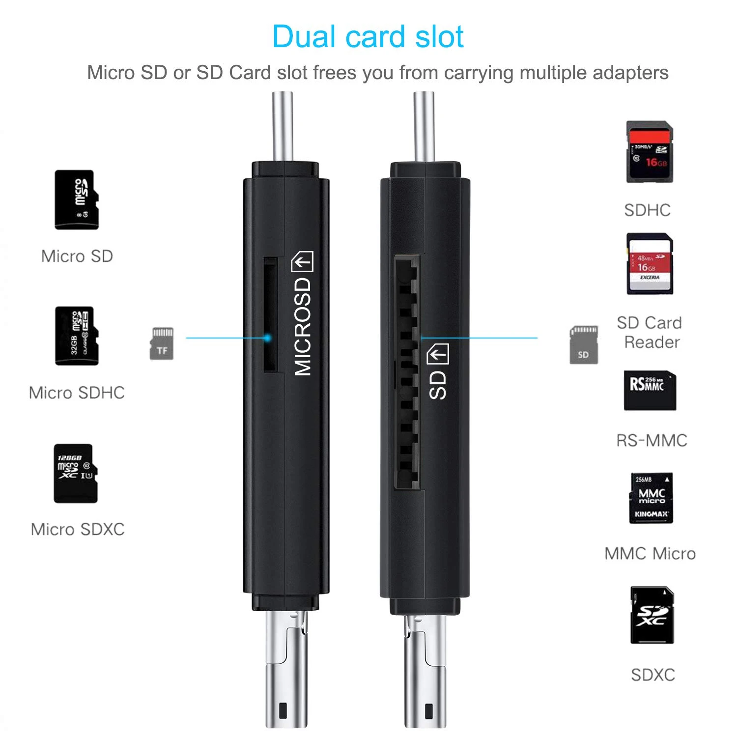 OTG Micro SD кард-ридер USB 3 0 2 для адаптер флэш-накопитель смарт-кард-ридер типа