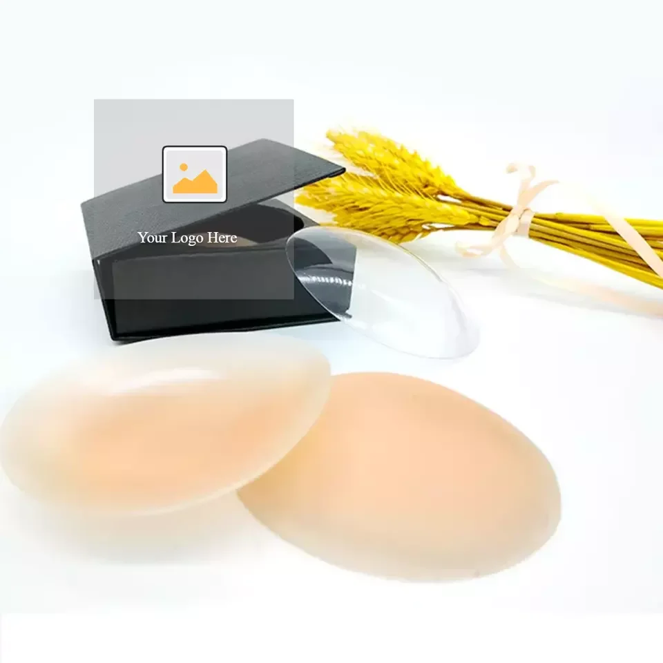 Reusable Invisible Round Shape Silicone Bra Pads Nipple Cover No Glue Adhesive Reusable Matte Silicone Nipple Cover Pasties