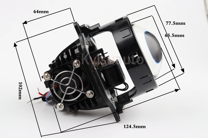  Aozoom 3 дюймов 12v 35w 5500k макс. A3 автомобиля мини би светодиодный проектор фар