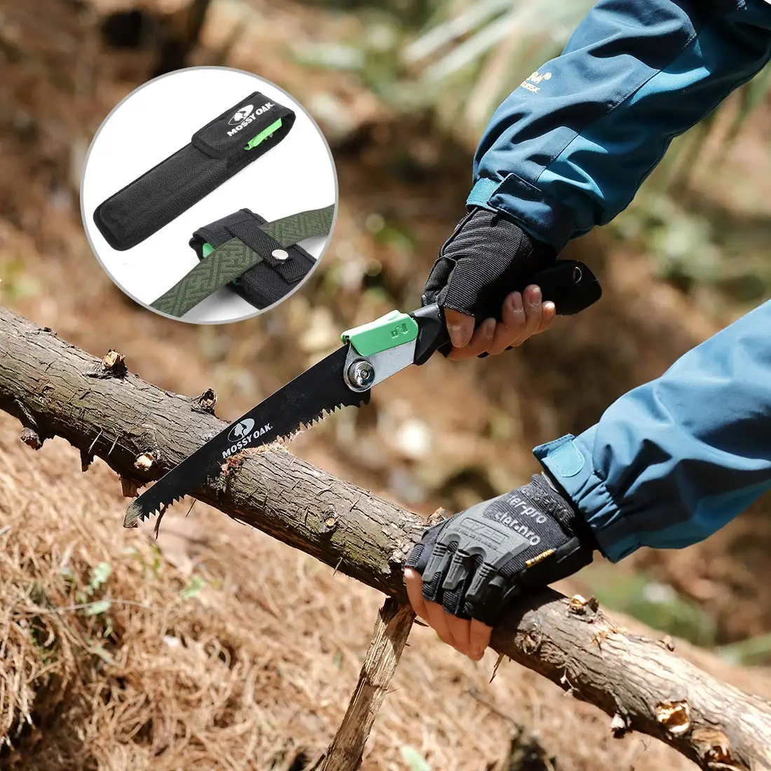 Folding Hand Saw Professional Camping Pruning Foldable Saw with Razor Tooth Sharp Blade Solid Grip