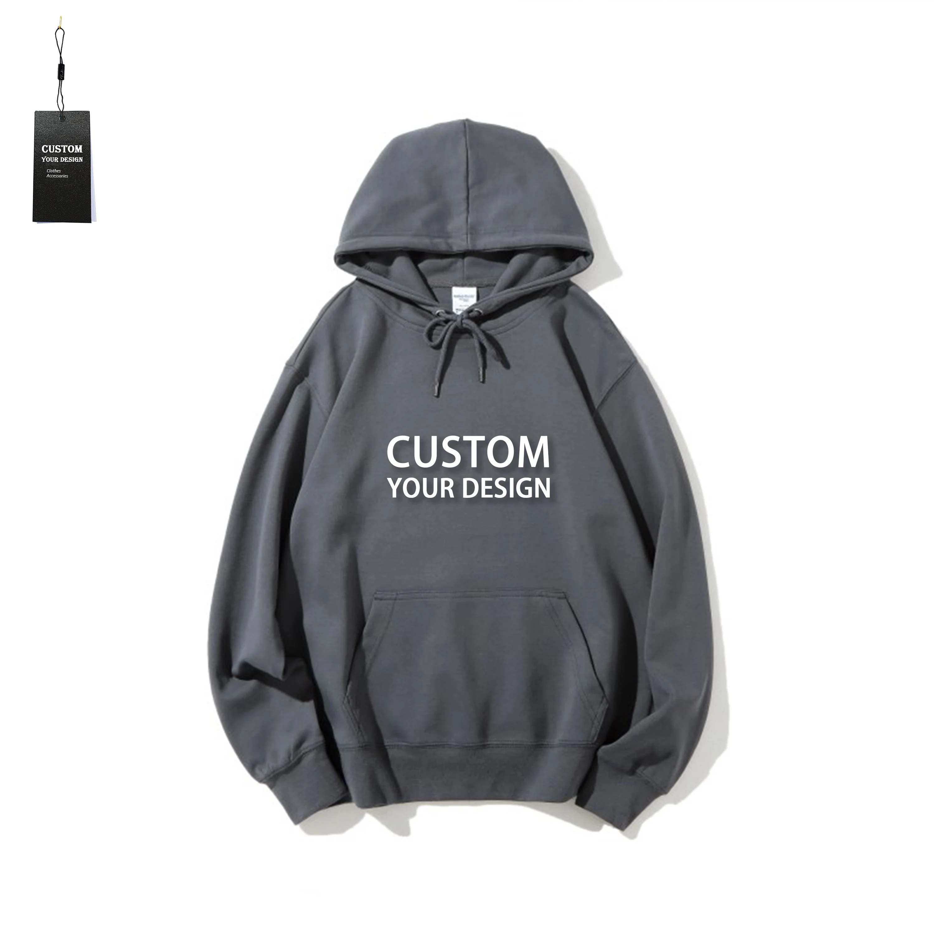 New Fabric 420 Gsm Fleece Hoodie Custom Logo Design Micro-velvet Silver Fox Fleece Hoodie Mink Hand Feel Unisex Oversized Hoodie
