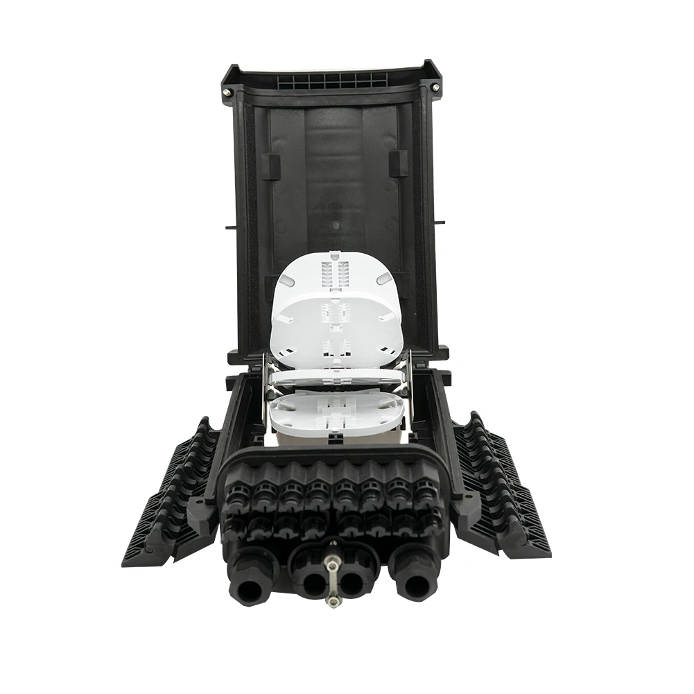 High Quality 24 Ports Ftth 96core Fiber Optic Splitter Box Outdoor Horizontal Type Optic Fiber Terminal Closure