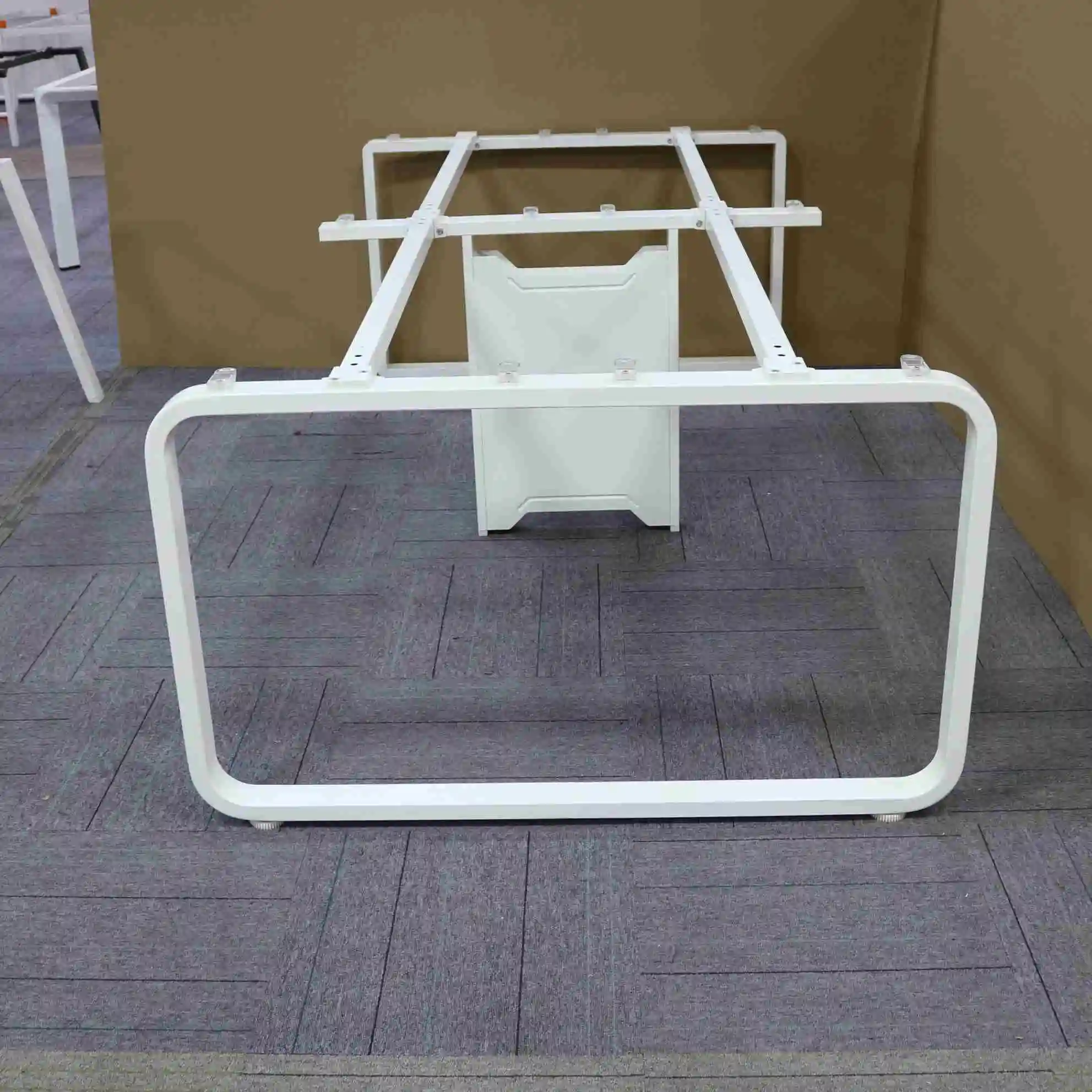 Top Consumable Products Furniture Hardware Office Table Leg Metal Rectangular Frame for Workstation 4 Person