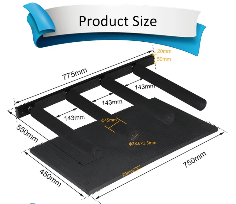 OEM surf rack High Strength Surfboard Storage Display Wall Rack 4 surfboard floor standing surfboard rack