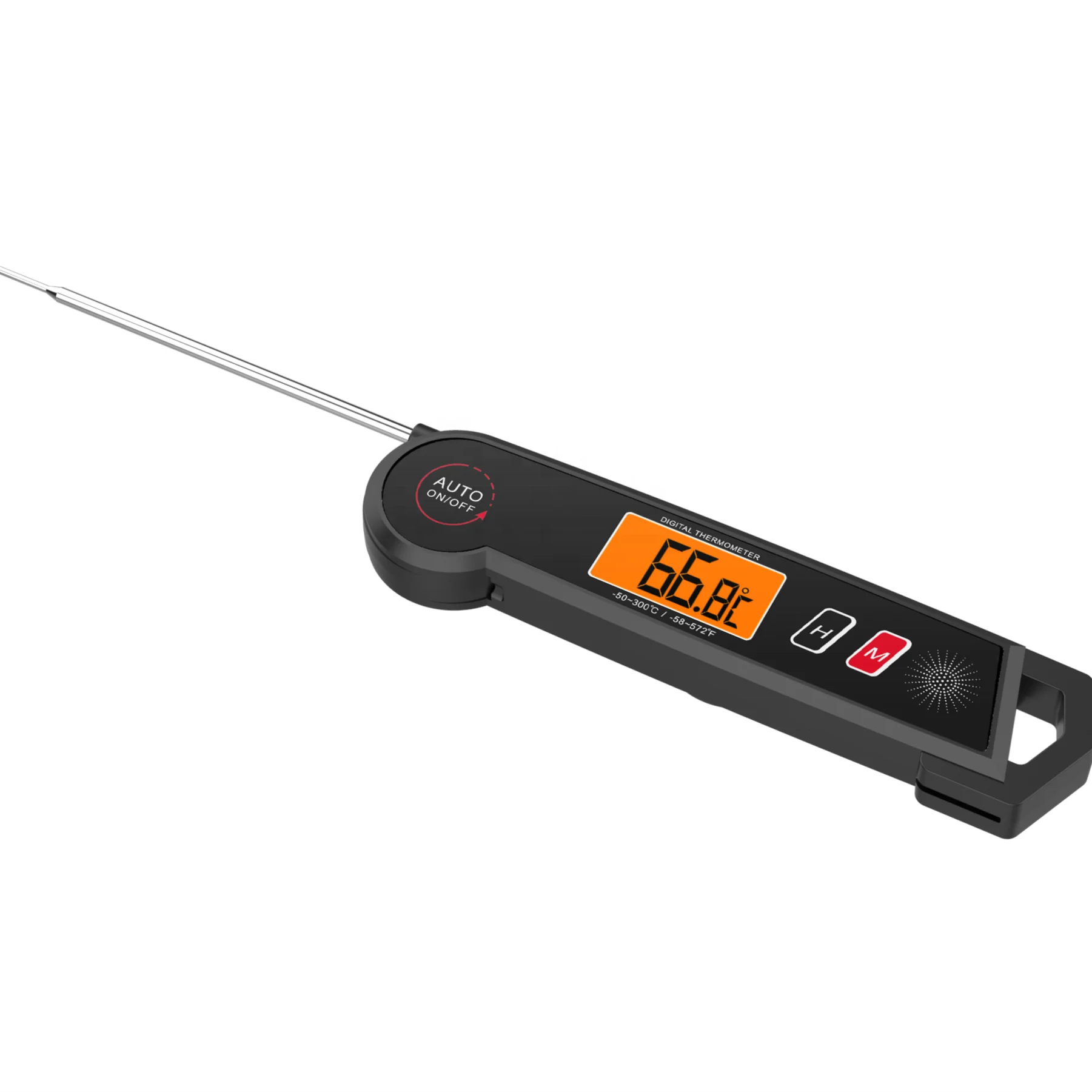 Amazon multifunctional Foldable Probe Waterproof Digital Meat Thermometer