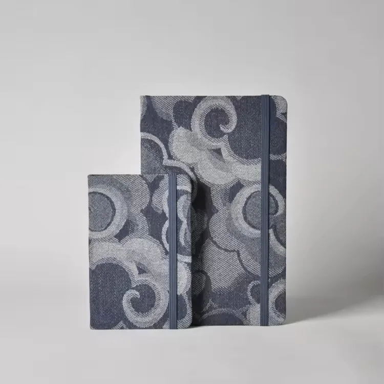 notebook in french spiral notebook graph paper journal wholesale PU leather with elastic band a5 agenda