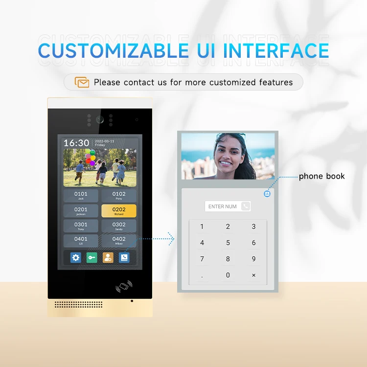 Video Intercom IP Doorbell Intercom System Wifi Door Phone With 10 Inch Screen