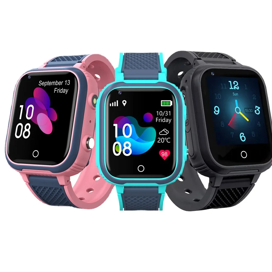 Russian Spanish English German 4g Kids Gps Smart Watch Lt21 Video Call Gps Sos Games Kids Smartwatch Camera for Boys and Girls