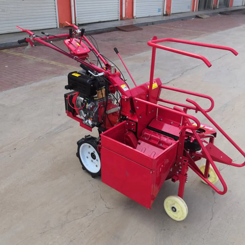 High Output Low Fuel Consumption Diesel Powered Mini Corn Combine Harvester Machine to Crop New Holland Wheat and Rice 1 Row