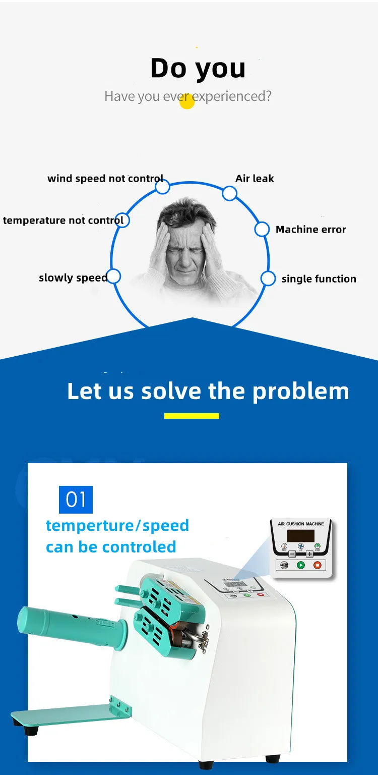 Air column  Bag Cushion Machine Automatic Inflatable Air Column Bag Roll Making Machine