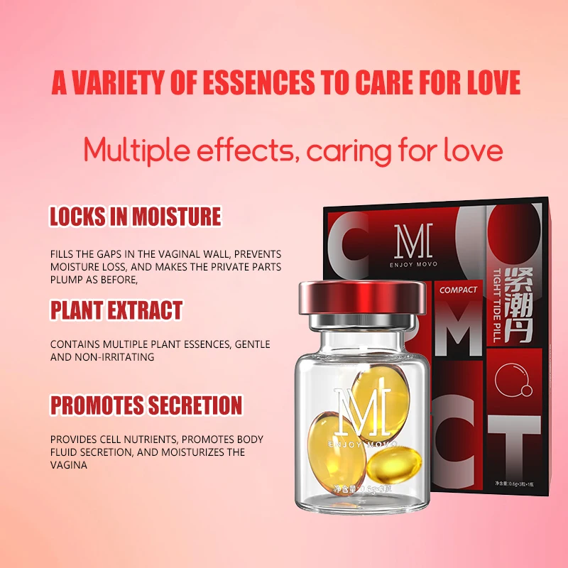 Popular Sex Product Vaginal Lubricant Capsules High Pleasure Increase Yoni Climax Capsule Female Pleasure Sex Pleasure Oil