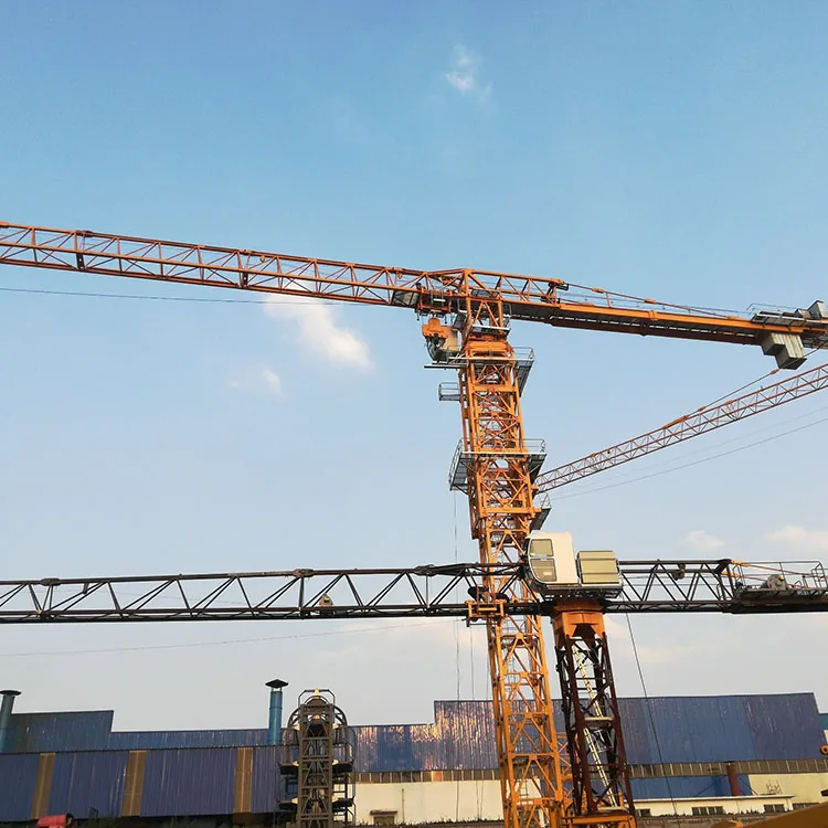 6 Ton New Lifting Machinery Flat-Top Tower Crane With 60m Lifting Hight