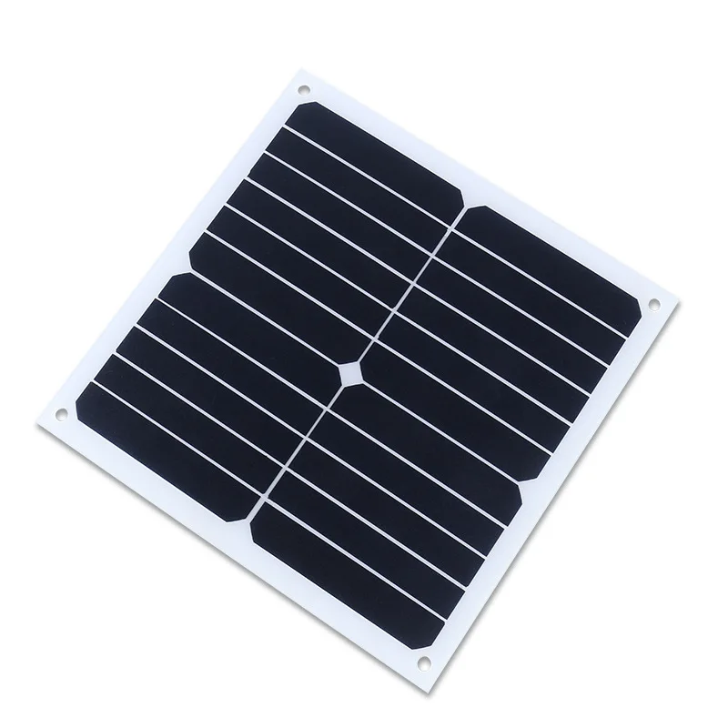 Polycrystalline Silicon Energy Panel Assembly Semi-flexible Solar Panel DIY 280*280mm 11W/12V Photovoltaic Panel Wholesale