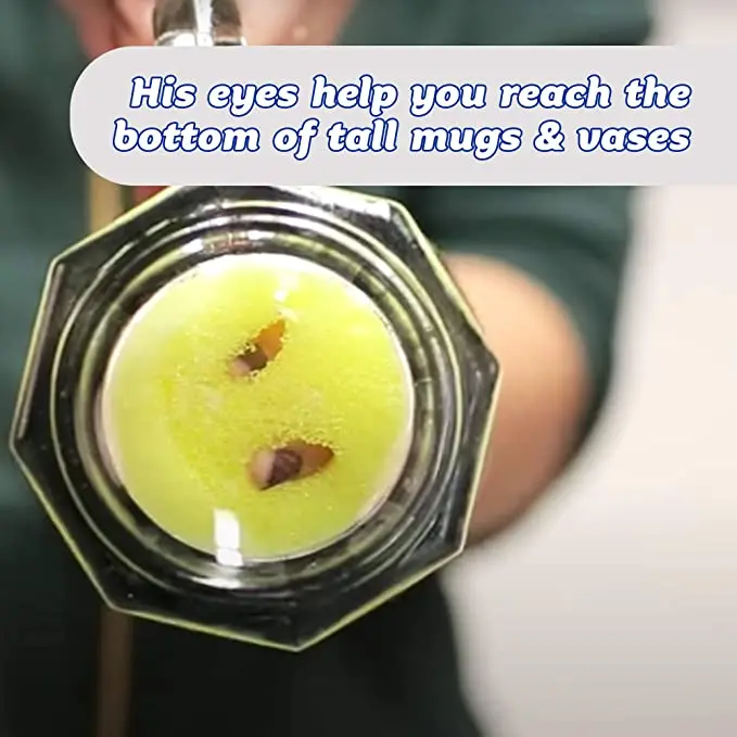 Reusable Sponges Daddy Scrub Soft in Warm Water Firm in Cold Deep Deep Cleaning Kitchen and Bathroom Multi-use  Dishwasher Safe