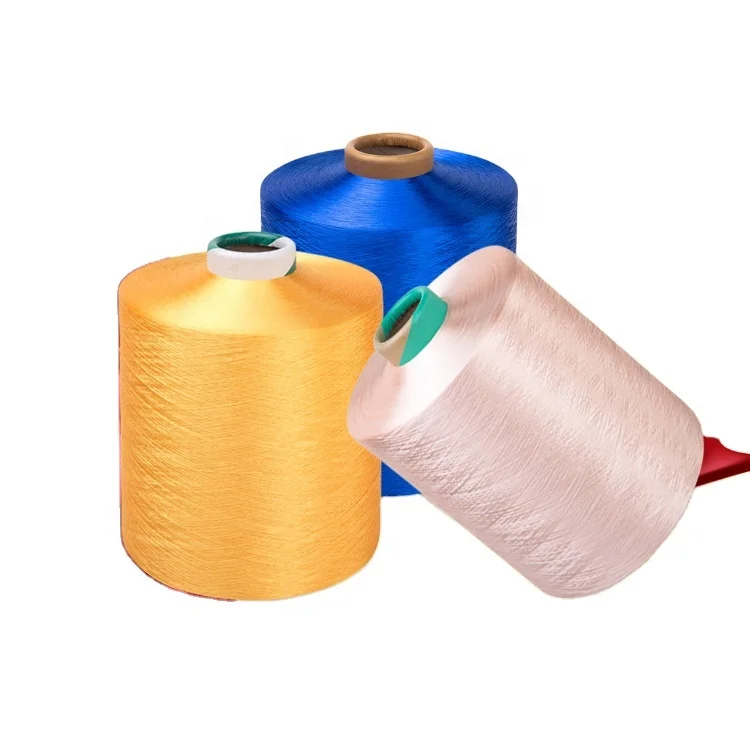 wholesale cheap price 150D nim sim dty circle knitting polyester dope dye yarn for mattress fabric