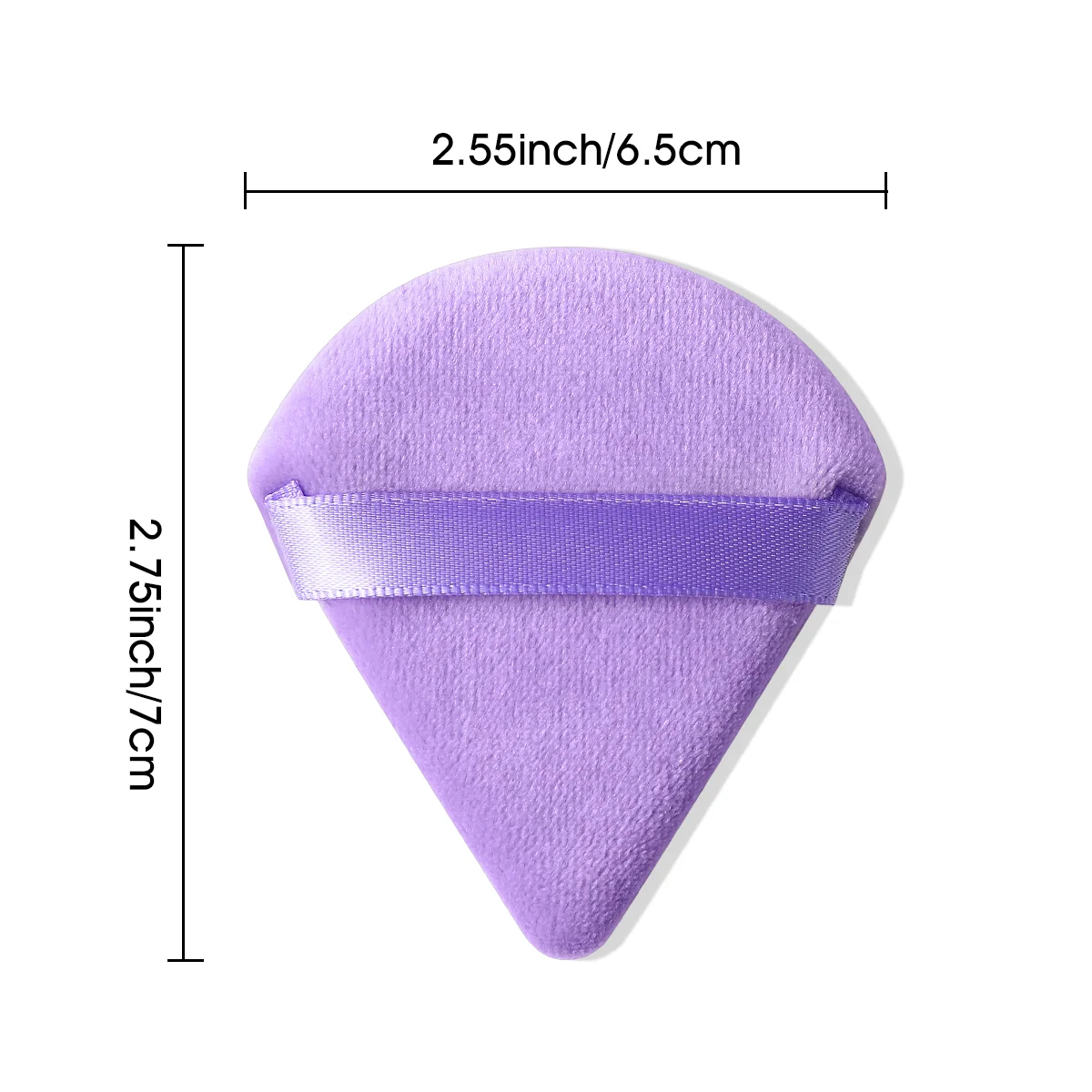 Triangle Velvet Powder Mini Face Makeup sponge Cosmetics Washable Lightweight Makeup Tool For Face Eyes Contouring Shadow