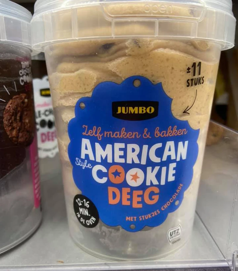 Customized logo brand design PP food grade frozen safe colorful plastic cookie dough container