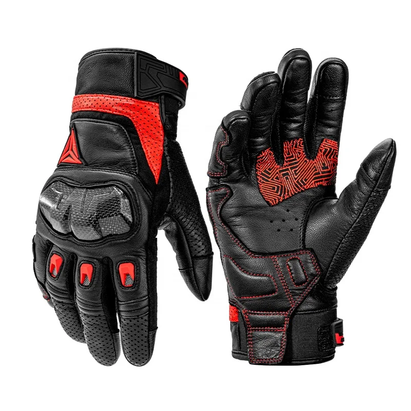 MOTOWOLF Outdoor Motorcycle riding Protective Carbon Fiber High Quality Leather Gloves