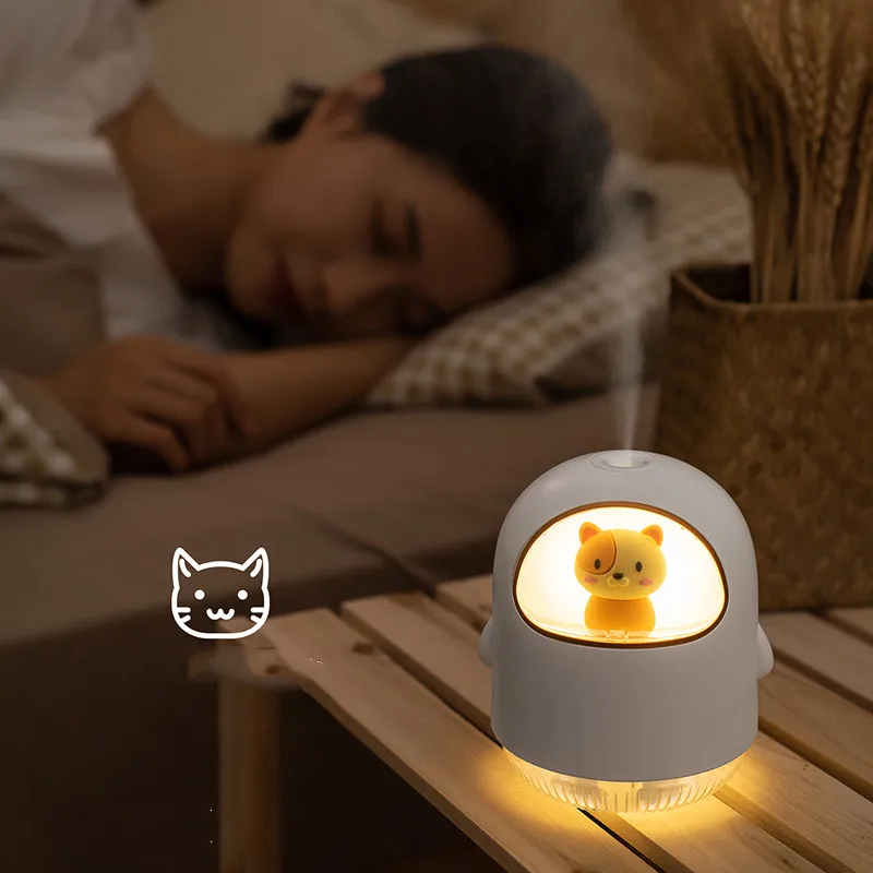 320ml mini cat room potable USB Room Car Air Humidifiers small Ultrasonic Humidifier