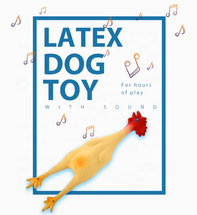 Favorite Price Natural Latex Rubber Christmas Chicken Pet Toy For Dogs